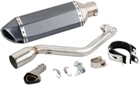 لـ Keeway TX 125 2012-2020 2021 TX125 لـ Enduro for SM 2012-2021 Escape أنبوب دراجة نارية سهل الارتداء مع وصلة متوسطة (الإصدار C) in Kuwait