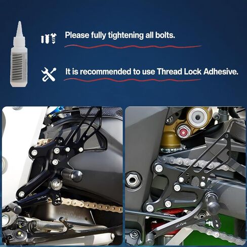 مجموعات خلفية قابلة للتعديل للدراجة النارية مجموعات خلفية أوتاد قدم لهوندا CBR 600RR 2003-2006 2004 2005 CBR600RR in Saudi Arabia
