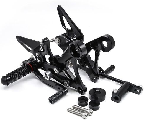PROCNC دراجة نارية الألومنيوم Rearsets القدم أوتاد الخلفية مجموعات مسند القدمين صالح ل CFMOTO CF Moto XO-1 Papio 125 CF125 / XO-1 ABS (أسود) in Kuwait