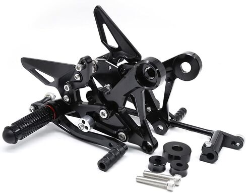 PROCNC دراجة نارية الألومنيوم Rearsets القدم أوتاد الخلفية مجموعات مسند القدمين صالح ل CFMOTO CF Moto XO-1 Papio 125 CF125 / XO-1 ABS (أسود) in Kuwait