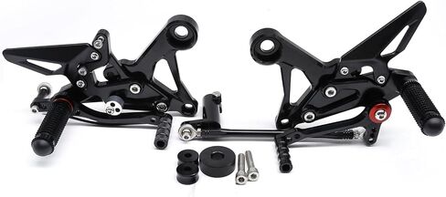 PROCNC دراجة نارية الألومنيوم Rearsets القدم أوتاد الخلفية مجموعات مسند القدمين صالح ل CFMOTO CF Moto XO-1 Papio 125 CF125 / XO-1 ABS (أسود) in Kuwait