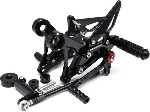 PROCNC دراجة نارية الألومنيوم Rearsets القدم أوتاد الخلفية مجموعات مسند القدمين صالح ل CFMOTO CF Moto XO-1 Papio 125 CF125 / XO-1 ABS (أسود) in Kuwait