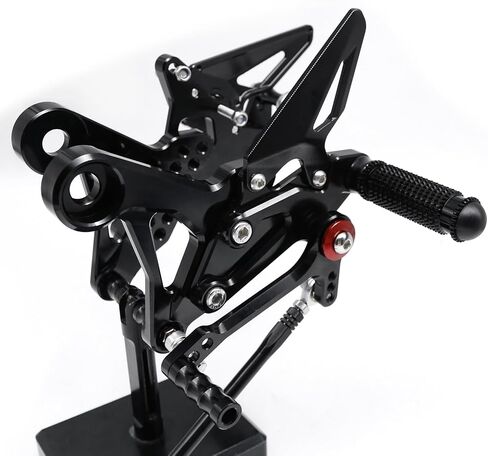 PROCNC دراجة نارية الألومنيوم Rearsets القدم أوتاد الخلفية مجموعات مسند القدمين صالح ل CFMOTO CF Moto XO-1 Papio 125 CF125 / XO-1 ABS (أسود) in Kuwait