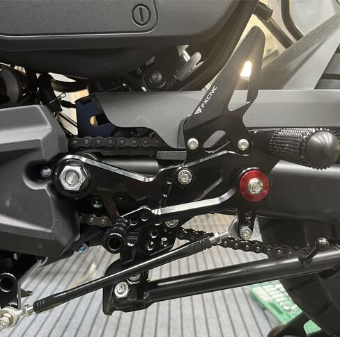 PROCNC دراجة نارية الألومنيوم Rearsets القدم أوتاد الخلفية مجموعات مسند القدمين صالح ل CFMOTO CF Moto XO-1 Papio 125 CF125 / XO-1 ABS (أسود) in Kuwait