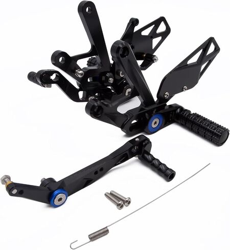 PROCNC Motorcycle Aluminum Rearsets Foot pegs Rear sets Footrest Fit for Yamaha YZF R1 R1M 2019 2020 2021 2022 2023 2024 2025 (Black) in Saudi Arabia