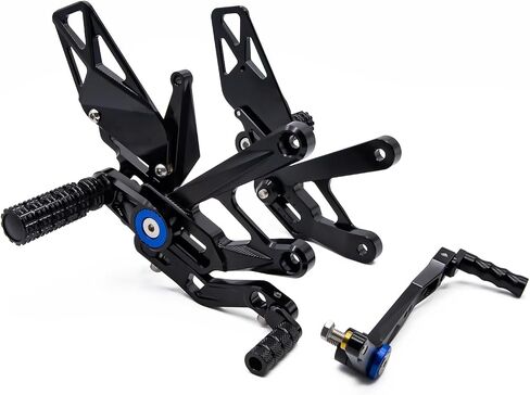 PROCNC Motorcycle Aluminum Rearsets Foot pegs Rear sets Footrest Fit for Yamaha YZF R1 R1M 2019 2020 2021 2022 2023 2024 2025 (Black) in Saudi Arabia