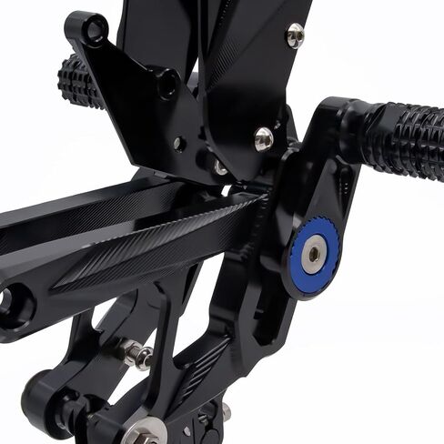PROCNC Motorcycle Aluminum Rearsets Foot pegs Rear sets Footrest Fit for Yamaha YZF R1 R1M 2019 2020 2021 2022 2023 2024 2025 (Black) in Saudi Arabia