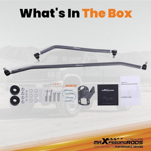 وصلة توجيه maxpeedingrods قابلة للتعديل 0-6 بوصة لسيارة دودج رام 2500 3500 1994-1999 4WD 8 العروة ووصلة السحب وقضيب التعادل in Kuwait