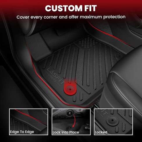 واقي ظهر المقعد الخلفي من LASFIT لسيارة Honda CRV 2026 2025 2024 2023 (بنزين وهجين وe:FCEV)، مناسب لجميع الأحوال الجوية TPE صديق للحيوانات الأليفة مناسب حسب الطلب CR-V للصف الثاني من غطاء المقعد الخلفي وبطانة حصيرة المقعد الخلفي in Kuwait