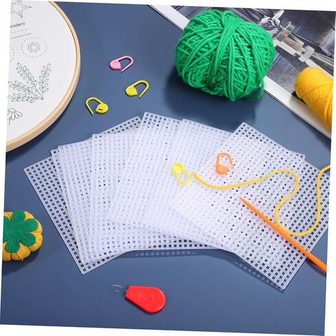 Angoily 3sets Canvas Sheets Flexible Crafting Sewing Pads for Cross Stitch Yarn Projects and DIY Embroidery Durable and Easy to Cut Mesh Crafting Tools 12pcs*3 in Saudi Arabia