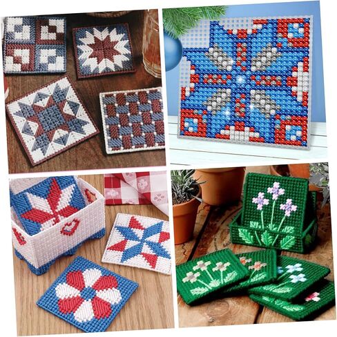 Angoily 3sets Canvas Sheets Flexible Crafting Sewing Pads for Cross Stitch Yarn Projects and DIY Embroidery Durable and Easy to Cut Mesh Crafting Tools 12pcs*3 in Saudi Arabia