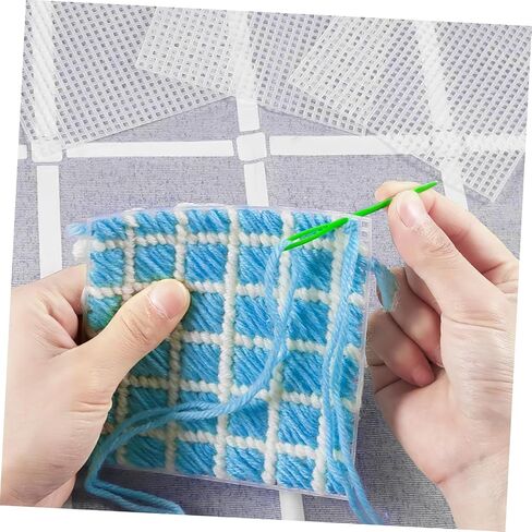 Angoily 3sets Canvas Sheets Flexible Crafting Sewing Pads for Cross Stitch Yarn Projects and DIY Embroidery Durable and Easy to Cut Mesh Crafting Tools 12pcs*3 in Saudi Arabia