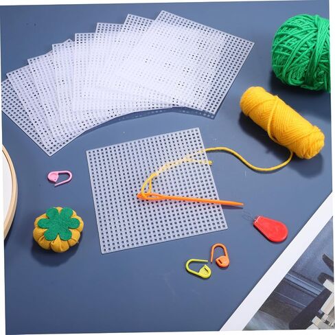 DOITOOL 2sets Mesh Sheets for Cross Stitch and DIY Crafts Quilting Canvas Pads for Yarn Crafting Embroidery Accessories with Smooth Surface and Excellent Durability 12pcs*2 in Saudi Arabia
