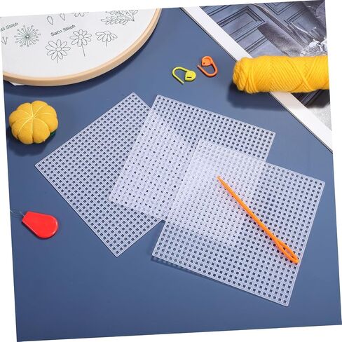 DOITOOL 2sets Mesh Sheets for Cross Stitch and DIY Crafts Quilting Canvas Pads for Yarn Crafting Embroidery Accessories with Smooth Surface and Excellent Durability 12pcs*2 in Saudi Arabia