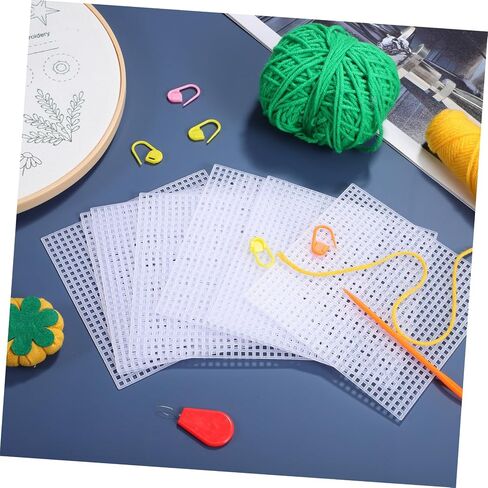 DOITOOL 2sets Mesh Sheets for Cross Stitch and DIY Crafts Quilting Canvas Pads for Yarn Crafting Embroidery Accessories with Smooth Surface and Excellent Durability 12pcs*2 in Saudi Arabia