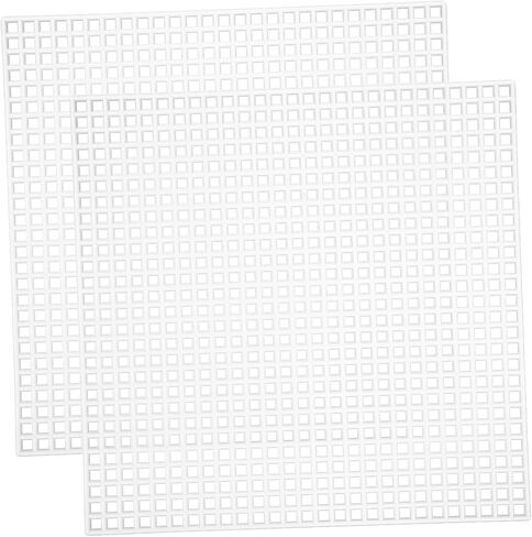 DOITOOL 2sets Crafting Mesh Sheets for Cross Stitch and Embroidery Knitting Canvas Pads Durable and Flexible for DIY Projects and Yarn Crafting 12pcs*2 in Saudi Arabia