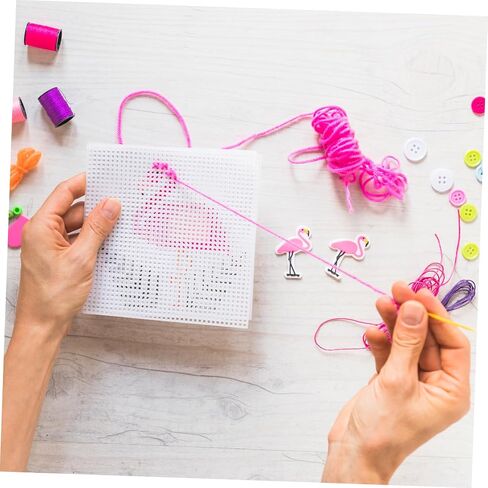 DOITOOL 2sets Crafting Mesh Sheets for Cross Stitch and Embroidery Knitting Canvas Pads Durable and Flexible for DIY Projects and Yarn Crafting 12pcs*2 in Saudi Arabia