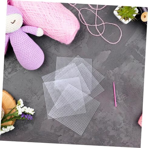 DOITOOL 2sets Crafting Mesh Sheets for Cross Stitch and Embroidery Knitting Canvas Pads Durable and Flexible for DIY Projects and Yarn Crafting 12pcs*2 in Saudi Arabia
