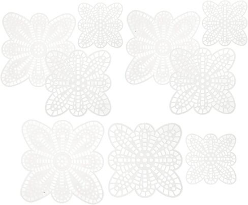 Gogogmee 15Pcs DIY Plastic Mesh Sheets for Crafting Versatile Embroidery Cross Stitching Pads with Unique Petal Shaped Design for Creative Projects in Saudi Arabia