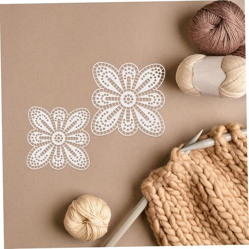 Gogogmee 15Pcs DIY Plastic Mesh Sheets for Crafting Versatile Embroidery Cross Stitching Pads with Unique Petal Shaped Design for Creative Projects in Saudi Arabia