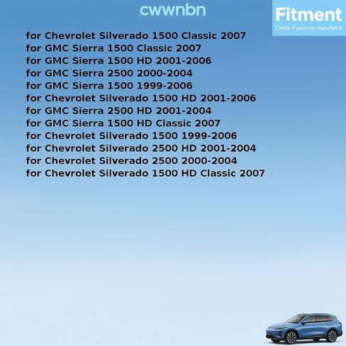 الجبهة لشفروليه سيلفرادو 2500 1500 Classic HD 1999 2000 2001 2002 2003 2004 2005 2006 2007 ل سيارة GMC موديل سييرا 1500 1999 2000 2001 2002 2003 2004-2006 شريط التواء جبل 1 قطعة in Saudi Arabia