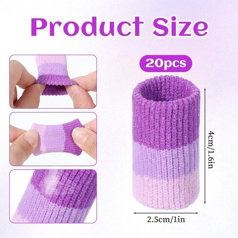 20PCS Finger Brace Compression Sleeves Crochet Finger Guard Thumb Splint Brace Support Elastic Fingers Tape Sport Fingers Cushion for Knitting Writing Basketball Baseball Sport in Kuwait