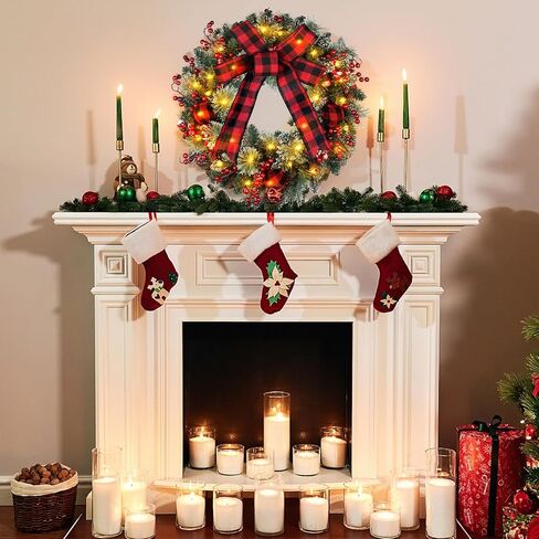 Lemon Wreaths for Front Door 18 Inch Spring Summer Wreath for Wall Window,with Lemon Berries White Flower Lemon Leaves,for Home Farmhouse Porch Party Outdoor Decoration Green Wreaths in Kuwait