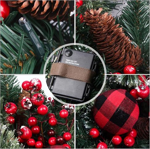 Lemon Wreaths for Front Door 18 Inch Spring Summer Wreath for Wall Window,with Lemon Berries White Flower Lemon Leaves,for Home Farmhouse Porch Party Outdoor Decoration Green Wreaths in Kuwait