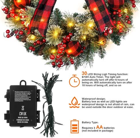 Lemon Wreaths for Front Door 18 Inch Spring Summer Wreath for Wall Window,with Lemon Berries White Flower Lemon Leaves,for Home Farmhouse Porch Party Outdoor Decoration Green Wreaths in Kuwait