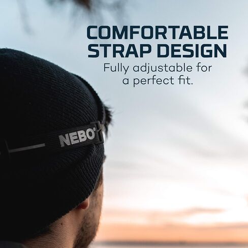 NEBO Einstein Cap Light | Rechargeable 50 Lumen Cap Light 18 Hours of Operation Between Charges in Saudi Arabia