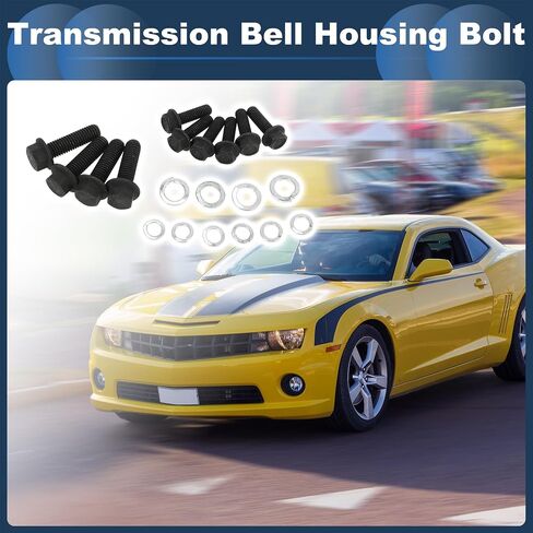 Manual Transmission Bell Housing Bolt Kit, for Chevrolet Camaro 1967-1981 4L60e Black, 1 Set in Saudi Arabia