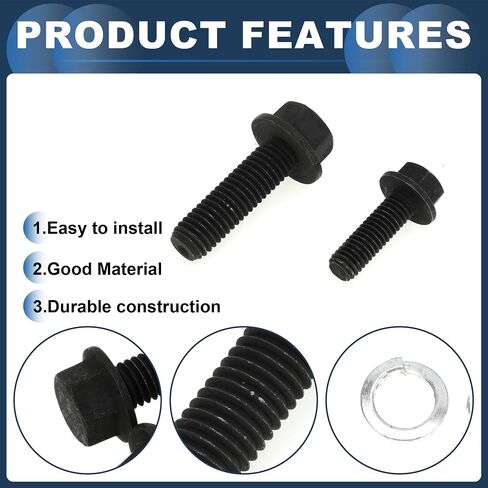Manual Transmission Bell Housing Bolt Kit, for Chevrolet Camaro 1967-1981 4L60e Black, 1 Set in Saudi Arabia