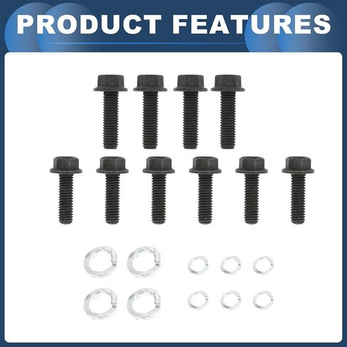 Manual Transmission Bell Housing Bolt Kit, for Chevrolet Camaro 1967-1981 4L60e Black, 1 Set in Saudi Arabia