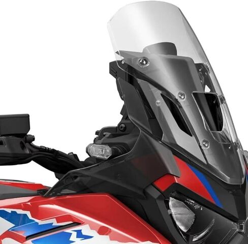 مناسبة لـ 2025 CRF1100L CRF 1100L CRF1100 L crf1100l تعديل النافذة الجانبية القياسية وملحقات منحرف الزجاج الأمامي للدراجات النارية 2024-2025. (رمادي) in Kuwait