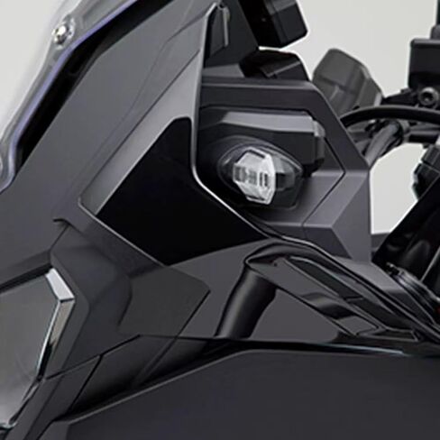 مناسبة لـ 2025 CRF1100L CRF 1100L CRF1100 L crf1100l تعديل النافذة الجانبية القياسية وملحقات منحرف الزجاج الأمامي للدراجات النارية 2024-2025. (رمادي) in Kuwait