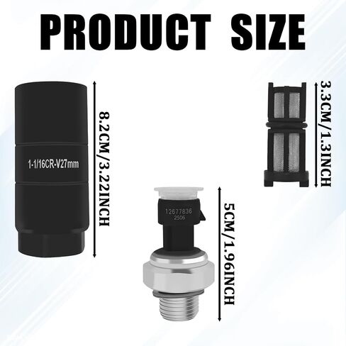 Oil Pressure Sensor Socket 12673134 Oil Pressure Switch Sending Unit for 2009-2020 Chevy Silverado 1500 2500 3500 4500 Tahoe Suburban Avalanche, GMC Savana Sierra Yukon, Cadillac CTS Escalade in Saudi Arabia
