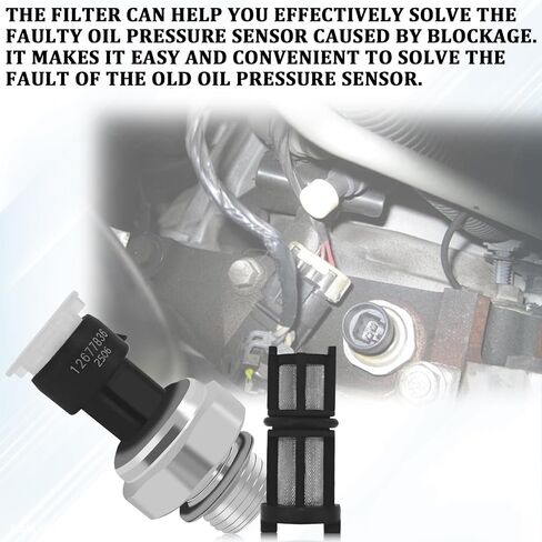 Oil Pressure Sensor Socket 12673134 Oil Pressure Switch Sending Unit for 2009-2020 Chevy Silverado 1500 2500 3500 4500 Tahoe Suburban Avalanche, GMC Savana Sierra Yukon, Cadillac CTS Escalade in Saudi Arabia