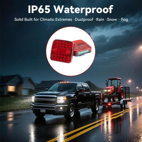 Wireless Trailer Lights Magnetic, Upgrade Rechargeable Wireless Trailer Tow Lights LED Kit, IP65 Waterproof, 10-Hour Battery Life, 100 FT Signal Synchronization for Towing Truck Camper RV Boat in Saudi Arabia