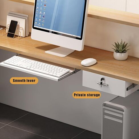 Reception Counter Desk, Front Counter Desk with Lockable Drawers, Modern Retail Counter, Wooden Computer Desk Reception Table, for Checkout Office/Beauty Salon/Lobby C-Right in Saudi Arabia