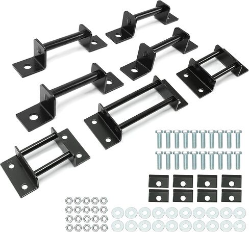 3rd Row Seat Brackets Compatible with 2000-2014 Chevy Tahoe GMC Yukon Seats Brackets with Strikers and Bolts Steel Black in Saudi Arabia