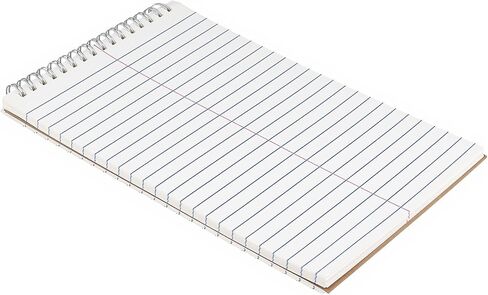 ZEONHEI 15 Pack 6x9 Inch Steno Spiral Notebooks, Top Bound Writing Pads, 80 Sheet White Paper for List Making, Assorted Neutral Covers in Saudi Arabia