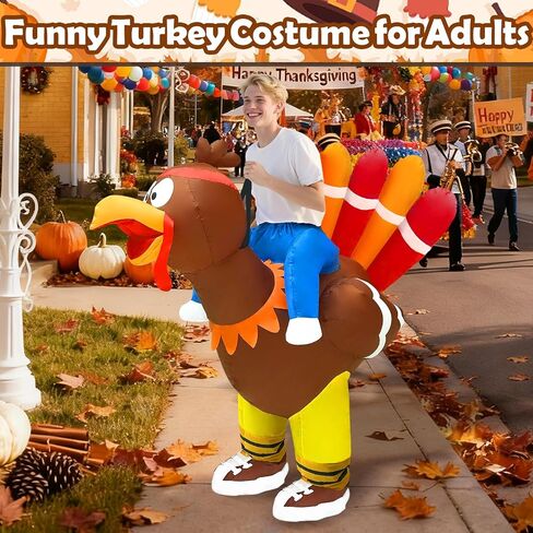 Camlinbo Inflatable Screaming Chicken Costume for Adults, Halloween Full Body Blow Up Costume Adults, Funny Halloween Inflatable for Cosplay Party Men Women in Saudi Arabia