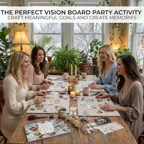 Inspirational Vision Board Kit – Complete Set with Vision Board Book & Felt Board, Motivational Pictures & Quotes to Map Your Goals & Dreams - The Perfect Supplies to Visualize Goal Setting & Success in Saudi Arabia