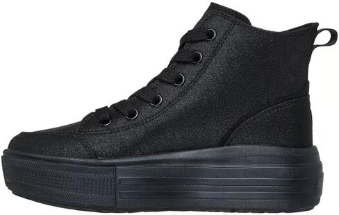 Skechers Kids Girls Hyperlift Sneaker, Black, 2.5 Little Kid in Kuwait