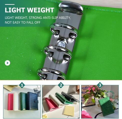 Parliky A6 Crocodile Texture Binder Notebook Portable Loose Leaf Journal Cover 6 Rings Cash Budget Planner for Office and School in Saudi Arabia