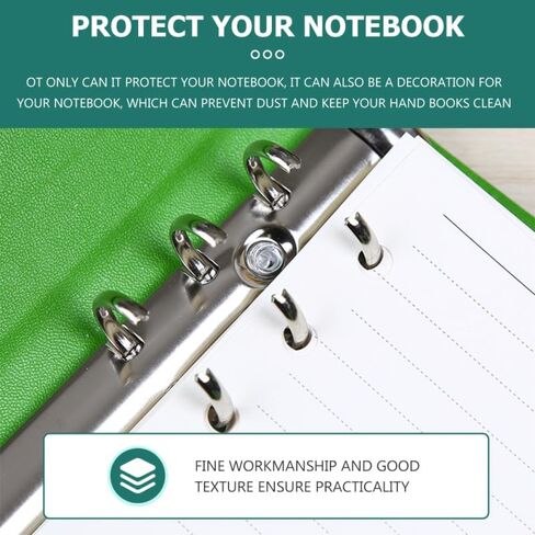 Parliky A6 Crocodile Texture Binder Notebook Portable Loose Leaf Journal Cover 6 Rings Cash Budget Planner for Office and School in Saudi Arabia