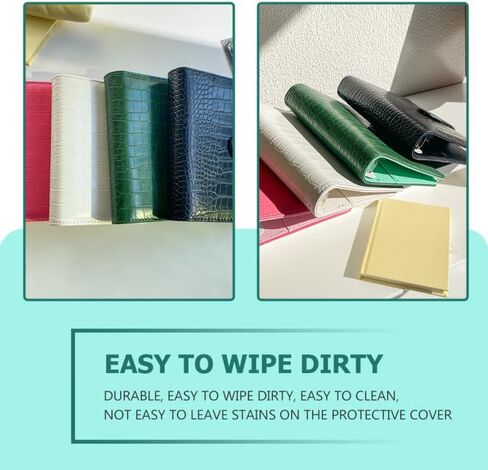 Parliky A6 Crocodile Texture Binder Notebook Portable Loose Leaf Journal Cover 6 Rings Cash Budget Planner for Office and School in Saudi Arabia