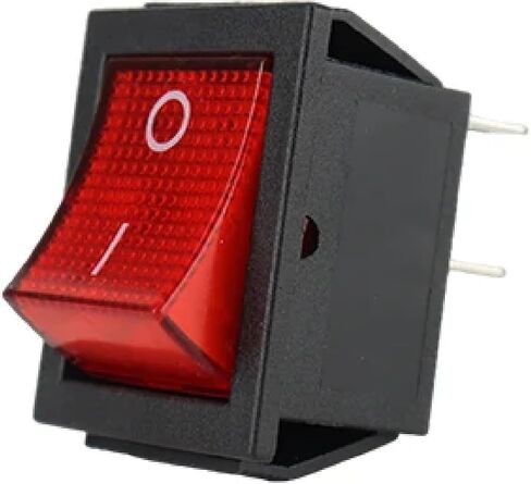 مفتاح الروك KCD4، مفتاح الطاقة ذو 6 سنون، 16 أمبير 250 فولت تيار متردد/20 أمبير 125 فولت تيار متردد، مع مؤشر LED (أسود-2D) in Saudi Arabia