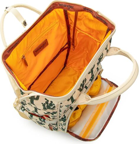 Montana West x Wrangler Diaper Bag Backpack, Multifunction Waterproof Travel Essentials Large Capacity Unisex Baby Bags with Stroller Straps and Insulated Pockets in Kuwait