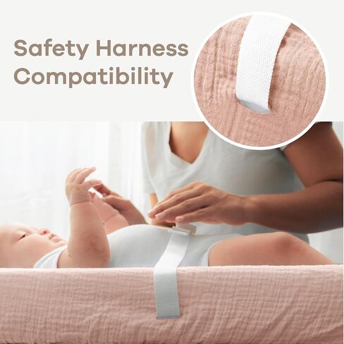 Comfy Cubs 100% Muslin Cotton Fitted Crib Sheet - Soft, Standard & Breathable Crib Sheets for Toddler Mattress - Snug Fit, Secure Elastic with Beautiful Packaging for Boys & Girls - Sage in Saudi Arabia